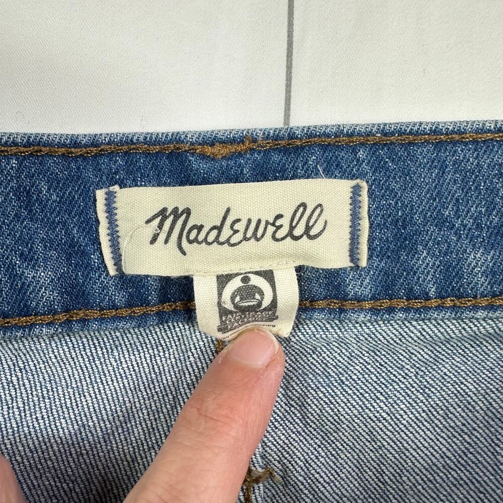 Madewell Jeans Women 30 Blue Perfect Vintage Wide Leg Crop Cresslow Wash Stretch - Picture 5 of 16